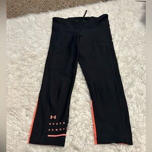 Under Armour Compression HeatGear Capri Leggings S orange black 52